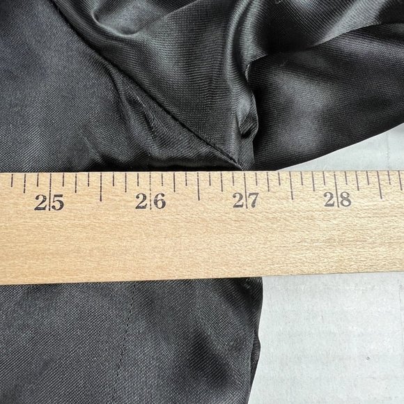 VTG 90s Snap-On Satin Jacket Extra Large Black Embroidered Snap Button USA Made - Picture 15 of 16